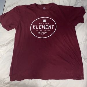 Burgundy Element Crewneck T-Shirt